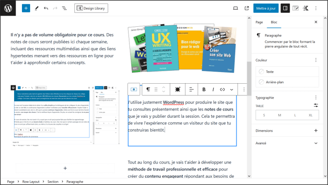 L'éditeur de blocs de WordPress permet de créer des pages et articles dynamiques. L'éditeur de blocs de WordPress